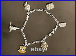 Rare WB Harry Potter Charm Bracelet. 925 Sterling Silver