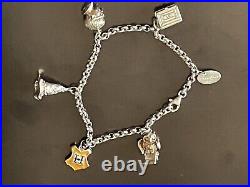 Rare WB Harry Potter Charm Bracelet. 925 Sterling Silver