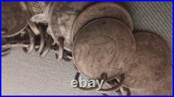 Rare antique Victorian Silver love token charm bracelet late 1800's with thimble Rare antique Victorian Silver love token charm bracelet late 1800's with thimble
