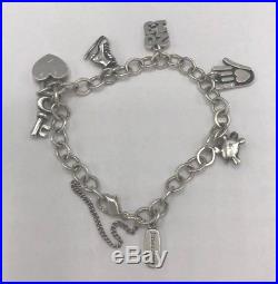 Retired James Avery 925 Sterling Silver Bracelet 5 Avery Charm Heart Locket 2013