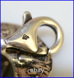 Retired Silpada B1624 Heavy Sterling Silver Roman Coin Replica Charm Bracelet