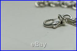 Return To Tiffany Heart Tag Charm Link Bracelet Sterling Silver Authentic