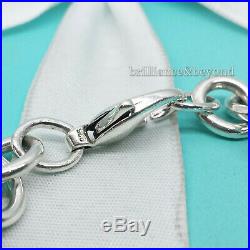 Return to Tiffany & Co. Extra Large XL Heart Tag Charm Bracelet 925 Silver RARE