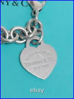 Return to Tiffany & Co. Heart Tag 7 in / 18 cm Sterling Silver Charm Bracelet