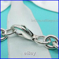 Return to Tiffany & Co. Heart Tag Charm Bracelet 925 Sterling Silver Authentic