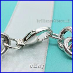 Return to Tiffany & Co. Round Tag Bracelet Charm 925 Sterling Silver 7.5