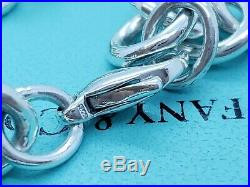 Return to Tiffany & Co Silver 925 Extra Large Heart Charm 7.5 Bracelet