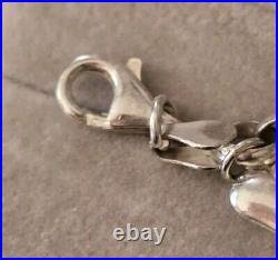 Ross Simons sterling silver Puffy Heart Star Dangle Charm Tennis Bracelet Italy Ross Simons sterling silver Puffy Heart Star Dangle Charm Tennis Bracelet Italy