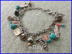 Route 66 Sterling Silver Charm Bracelet by Carolyn Pollack