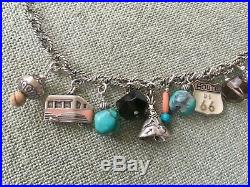 Route 66 Sterling Silver Charm Bracelet by Carolyn Pollack