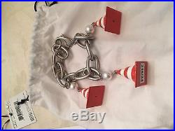 SS16 MOSCHINO COUTURE X JEREMY SCOTT Traffic Cone Charms Bracelet Construction