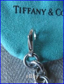 STAMPED Tiffany & Co 925 SOLID SILVER 7.25 CHUNKY CHAIN CHARM BRACELET 29g Bag