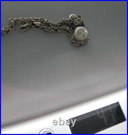 SWEET? DELICIOUS? 41g sterling silver 925 fully HM squirrel pearl charm bracelet