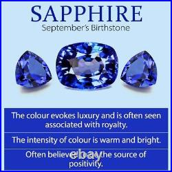 Sapphire Tennis Bracelet with Fancy Clasp in Silver Size 7.5 Wt. 14.58 Grams
