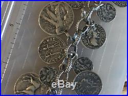 Silpada ANCIENT COIN Charm Bracelet Classic B1624.925 Sterling Silver Cha Cha