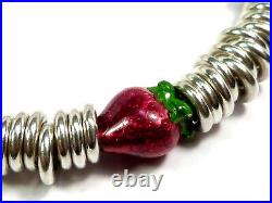 Silver 925 Links Of London Strawberry Sweetie Charm Bracelet Chain Small Boxed