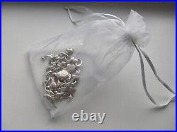 Silver Bracelet With 11 Charms