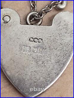 Silver Charm Bracelet Chuncky with 13 Charms 92g