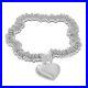 Silver-Heart-Charm-Bracelet-Size-7-Inches-with-925-Sterling-Stamped-Wt-31-Grams-01-js