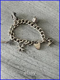 Silver Vintage Charm Bracelet Silver Vintage Charm Bracelet