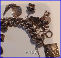Silver charm bracelet 95.47g Silver Many Interesting Charms Making It Unique