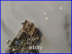 Silver genuine Vintage Charm Bracelet 60g