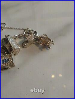 Silver genuine Vintage Charm Bracelet 60g