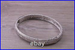 Solid Sterling Silver Rhodium Plated 925 Bangle