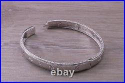 Solid Sterling Silver Rhodium Plated 925 Bangle