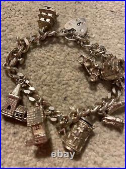 Solid service charm bracelet