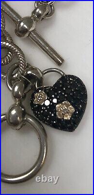 Stephen Dweck Bracelet, Black Diamond Charm. 66 TCW, Sterling Silver 7.25