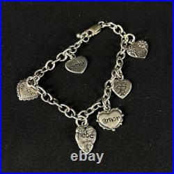 Sterling Love Hearts Different Language Hearts Say Love Charm Bracelet Sterling Love Hearts Different Language Hearts Say Love Charm Bracelet