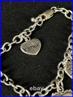 Sterling Love Hearts Different Language Hearts Say Love Charm Bracelet Sterling Love Hearts Different Language Hearts Say Love Charm Bracelet
