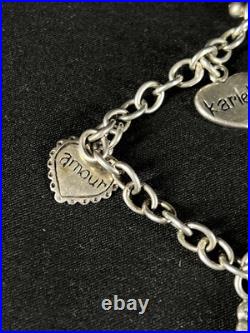 Sterling Love Hearts Different Language Hearts Say Love Charm Bracelet Sterling Love Hearts Different Language Hearts Say Love Charm Bracelet