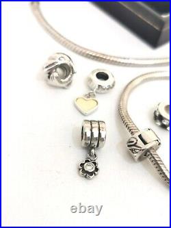 Sterling Silver 925 European Bracelet Necklace Charm Joblot Bundle Pandora