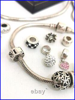 Sterling Silver 925 European Bracelet Necklace Charm Joblot Bundle Pandora