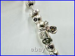 Sterling Silver Chamilia Charm Bracelet including 23 Silver Charms refdan131