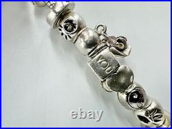 Sterling Silver Chamilia Charm Bracelet including 23 Silver Charms refdan131