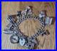 Sterling-Silver-Charm-Bracelet-12-Charms-Car-Compass-Ring-65g-Please-See-Info-01-lqk