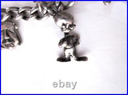 Sterling Silver Charm Bracelet Antique- Lil' Eightball + 11 Other S/S Charms Sterling Silver Charm Bracelet Antique- Lil' Eightball + 11 Other S/S Charms