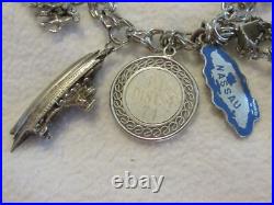 Sterling Silver Charm Bracelet Marked ETON with 10 Charms 7 Marked Sterling Sterling Silver Charm Bracelet Marked ETON with 10 Charms 7 Marked Sterling