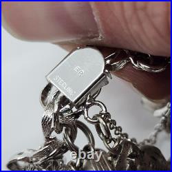 Sterling Silver Charm Bracelet TWA Airlines Sterling Silver Charm Bracelet TWA Airlines