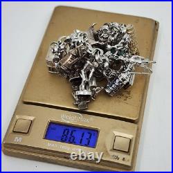 Sterling Silver Charm Bracelet TWA Airlines Sterling Silver Charm Bracelet TWA Airlines