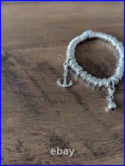 Sterling Silver Charm Bracelet With 3 Charms Sterling Silver Charm Bracelet With 3 Charms