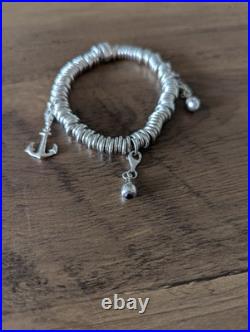 Sterling Silver Charm Bracelet With 3 Charms Sterling Silver Charm Bracelet With 3 Charms