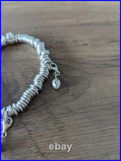 Sterling Silver Charm Bracelet With 3 Charms Sterling Silver Charm Bracelet With 3 Charms