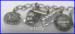Sterling Silver Charm Bracelet with 12 Charms 7 47grams 7-G557 Sterling Silver Charm Bracelet with 12 Charms 7 47grams 7-G557