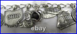 Sterling Silver Charm Bracelet with 12 Charms 7 47grams 7-G557 Sterling Silver Charm Bracelet with 12 Charms 7 47grams 7-G557