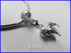 Sterling Silver Pug Charm Bracelet Sterling Silver Pug Charm Bracelet