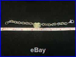 Sterling Silver Tiffany & Co. Heart Shaped Charm on Bracelet. 925
